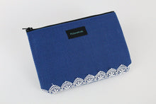 Load image into Gallery viewer, Sicily Lace Trim Medium Clutch Purse Pouch - PillowKate
