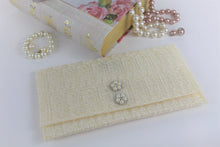 Load image into Gallery viewer, Zina Cream Clutch Purse - PillowKate
