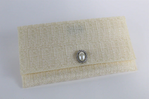 Callista Cream Clutch Purse - PillowKate
