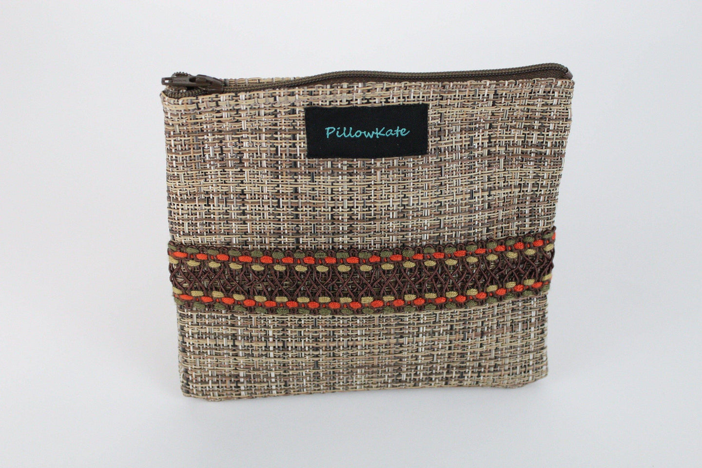 Brookleen Brown Tweed Small Pouch - PillowKate