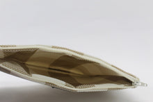 Load image into Gallery viewer, Raniah Tan Cream Plaid Medium Clutch Purse Pouch - PillowKate
