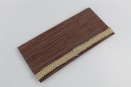Pia Brown Red Clutch Purse - PillowKate