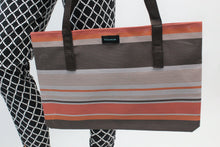 Load image into Gallery viewer, Jolene Multi Color Striped Large Totebag - PillowKate
