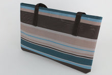 Load image into Gallery viewer, Jolene Multi Color Striped Large Totebag - PillowKate
