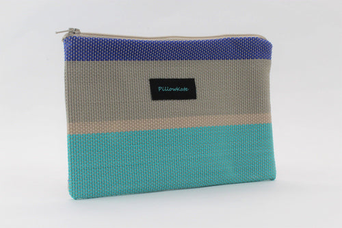 Breezey Blue Striped Clutch Purse Pouch - PillowKate