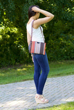 Load image into Gallery viewer, Madee Multi Color Striped Handbag - PillowKate
